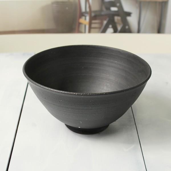 日本産 丼ぶり 食器 器 おしゃれ 底深い 陶器 作家物 道半の丼ぶりsimple1スミ 黒 Discoversvg Com