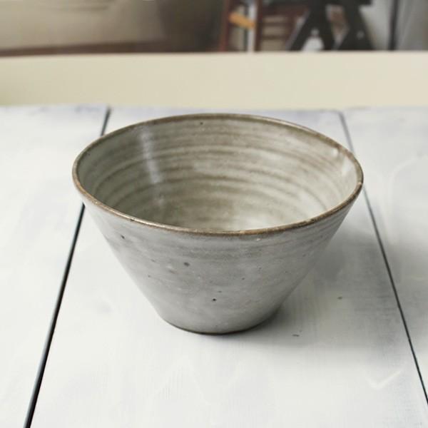 グレー 陶器 茶碗 約15cm 小丼ぶり 15cm グレー 灰色 ご飯茶碗 卵かけご飯 女性 子供 京焼 作家