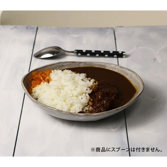陶芸作家 手作り カレー皿 ピラフ シチュー皿 やや小さめ/軽く1人前