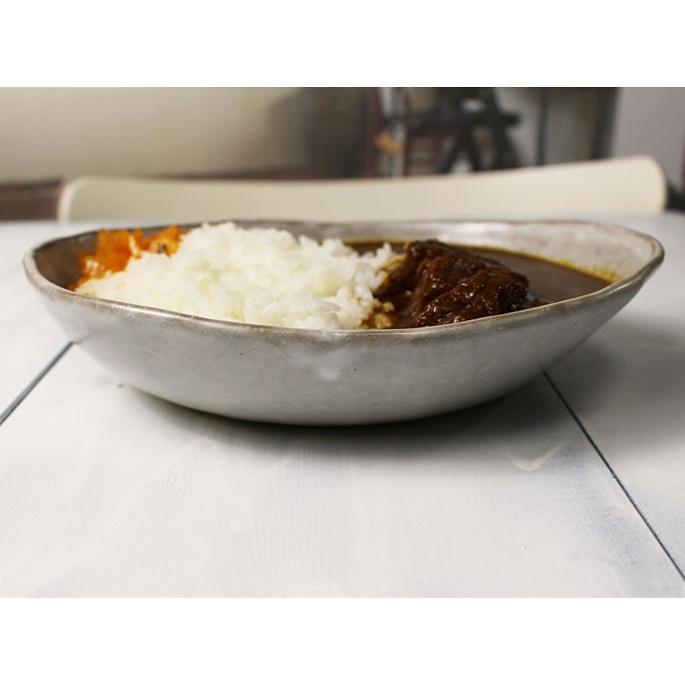 陶芸作家 手作り カレー皿 ピラフ シチュー皿 やや小さめ/軽く1人前