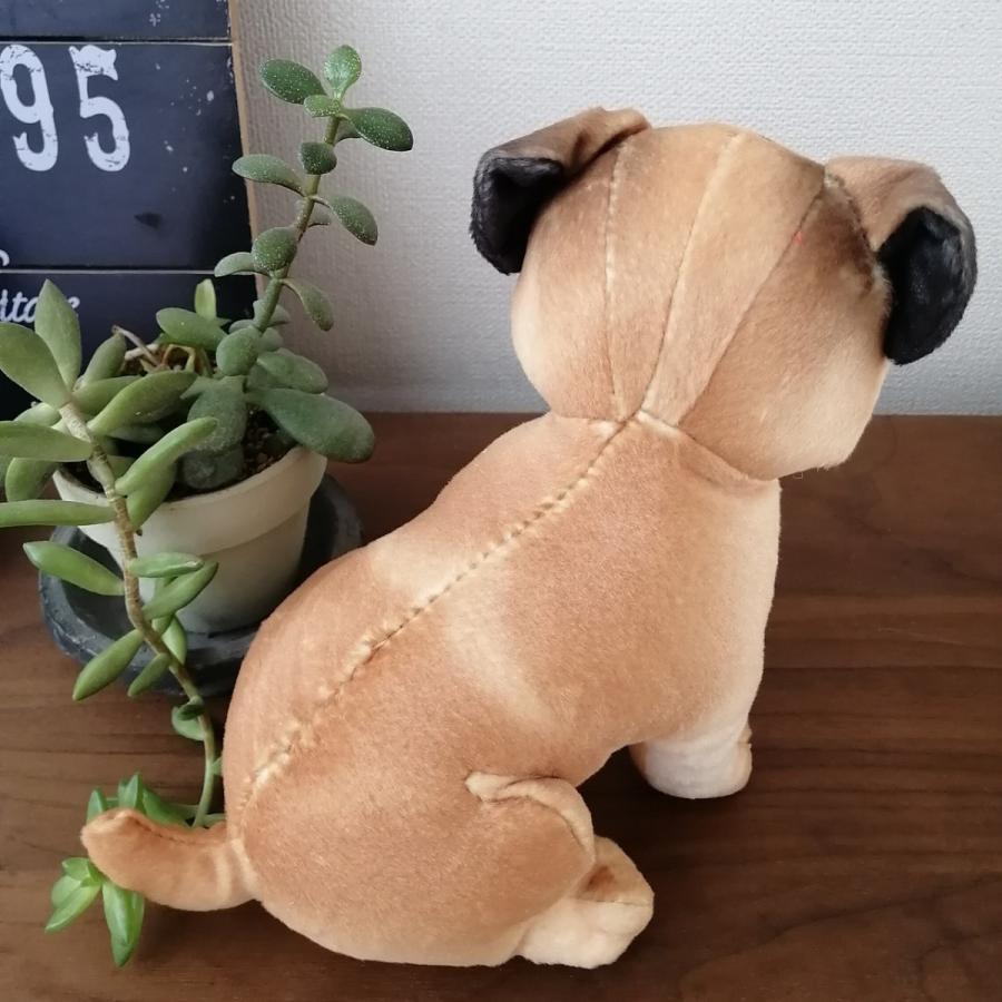 パグちゃんぬいぐるみ 立ちパグ すわりパグ 2個セット 高さ約18.0cm