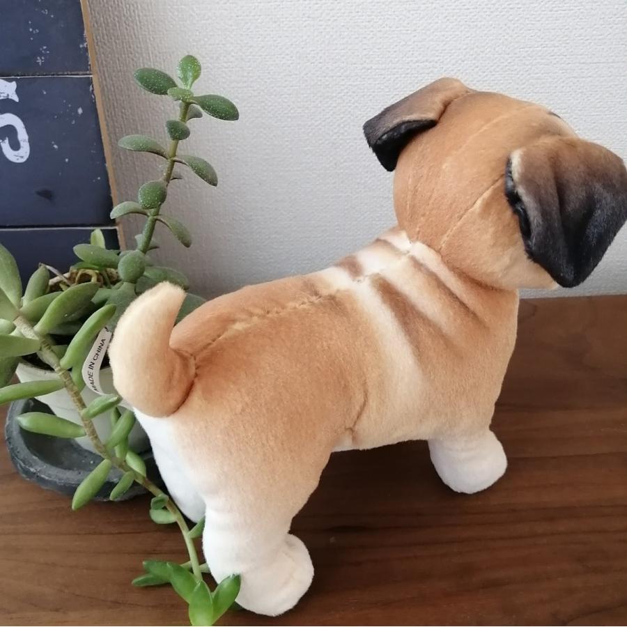 パグちゃんぬいぐるみ 立ちパグ すわりパグ 2個セット 高さ約18.0cm