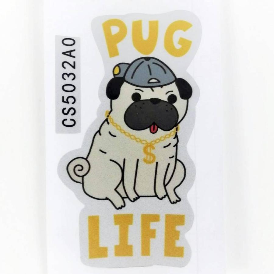 PUGLIFE パグライフシール パグちゃんステッカーシール パグ