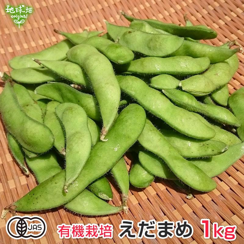 オーガニック 完売ありがとうございました 有機枝豆 1kg 鹿児島県産 生