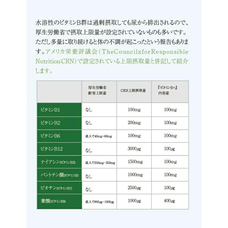 ビタミン B+ 240粒 3個セット 正規販売店 サプリ サプリメント ビタミンB1 ビタミンB2 ビタミンB6 ビタミンB12 ビタミンB群 ミネラル 酵母 GMP カラダがヨロコブ_6