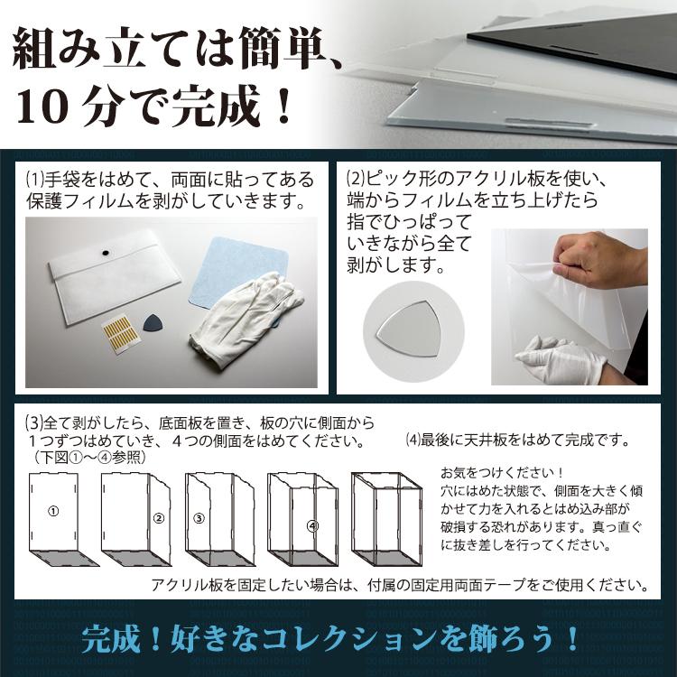 地球家具 アクリルケース Lightning 幅30cm 奥行15cm 高さ15cm 台座