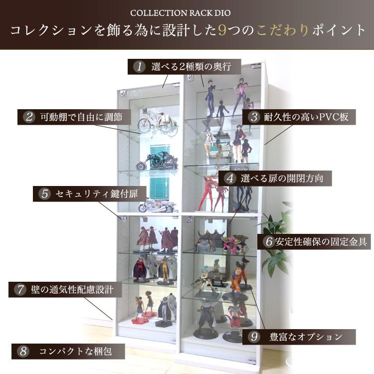 地球家具 コレクションラック DIO ディオ 対応 追加ガラス棚 1枚 単品