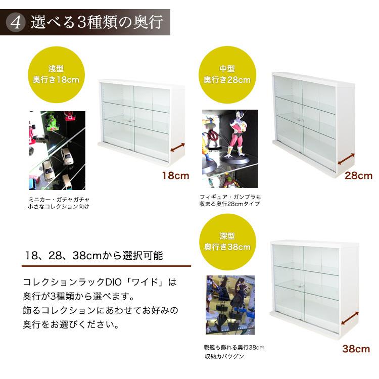 地球家具 コレクションラック DIO ディオ 引き戸 本体 幅90cmワイド