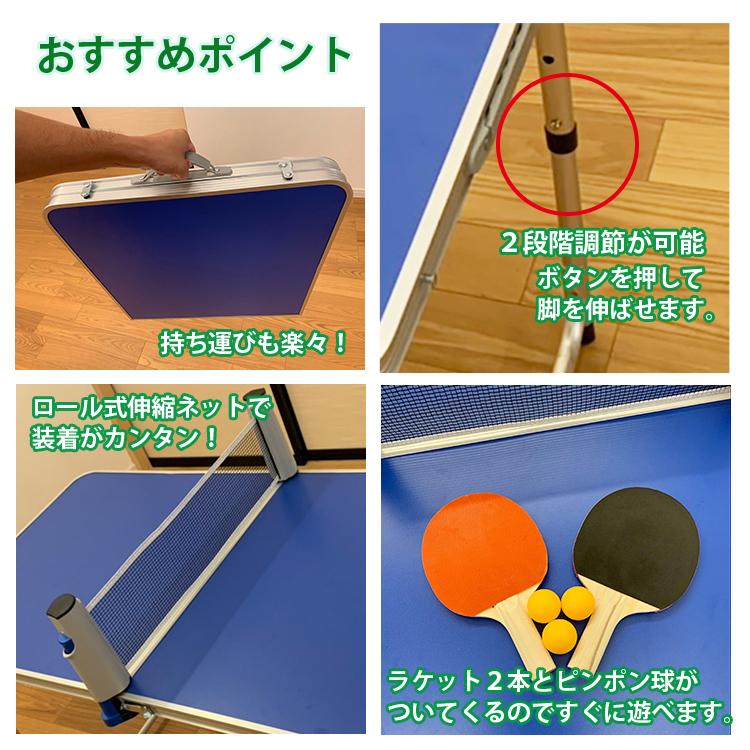 地球家具 卓球台 セット ピンポンテーブル ラケット2つ ボール3つ