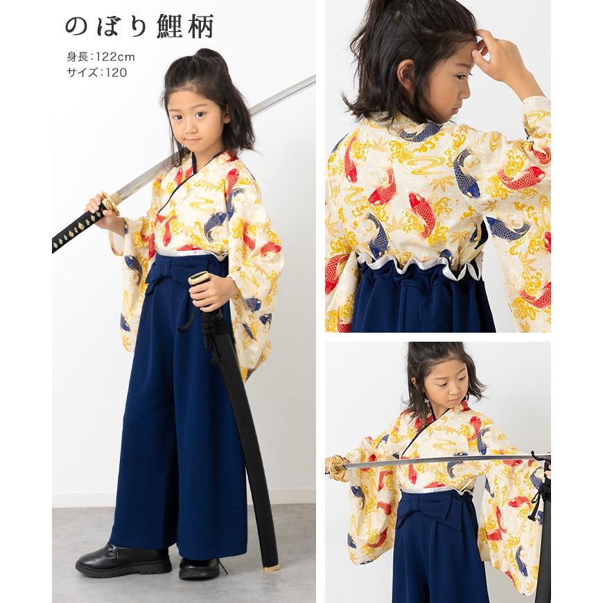 chil2 袴 袴風 女の子 子供用 キッズ 2点 セット ひなまつり 和服 衣装