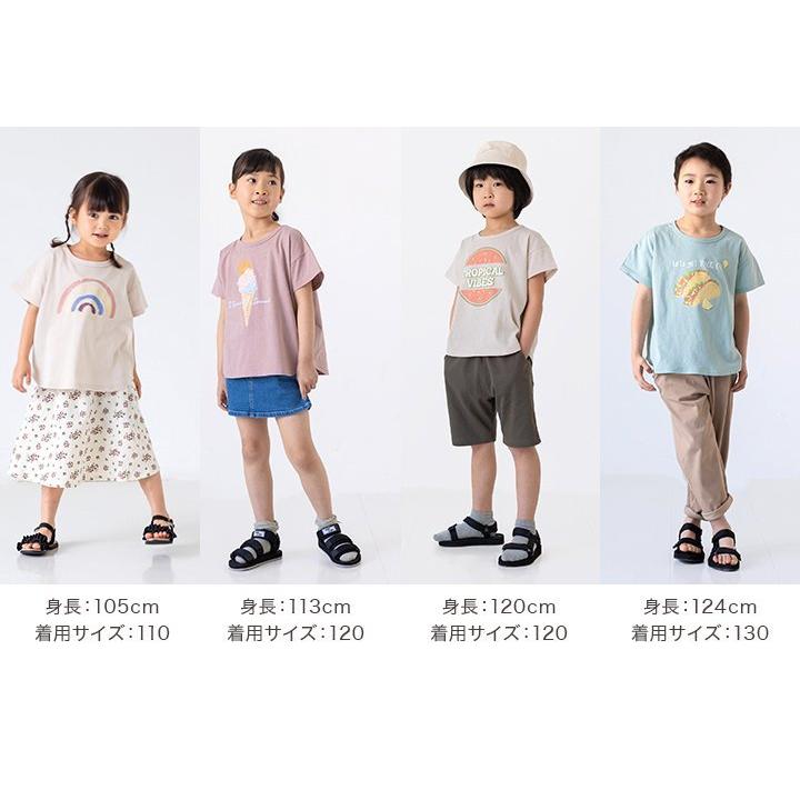 キッズ 半袖 高額売筋 Tシャツ ベビー服 子供服 イラスト 男の子 女の子 天竺 トップス 綿100 Chil2 100 80 2 90 110 130cm M便 1 1 夏 夏服