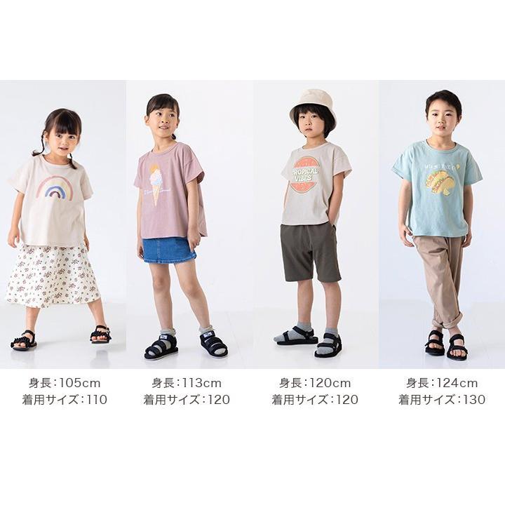 キッズ 半袖 Tシャツ ベビー服 子供服 イラスト 男の子 女の子 天竺 トップス 綿100 Chil2 開店祝い 130cm 1 80 2 M便 100 夏服 1 110 90 夏