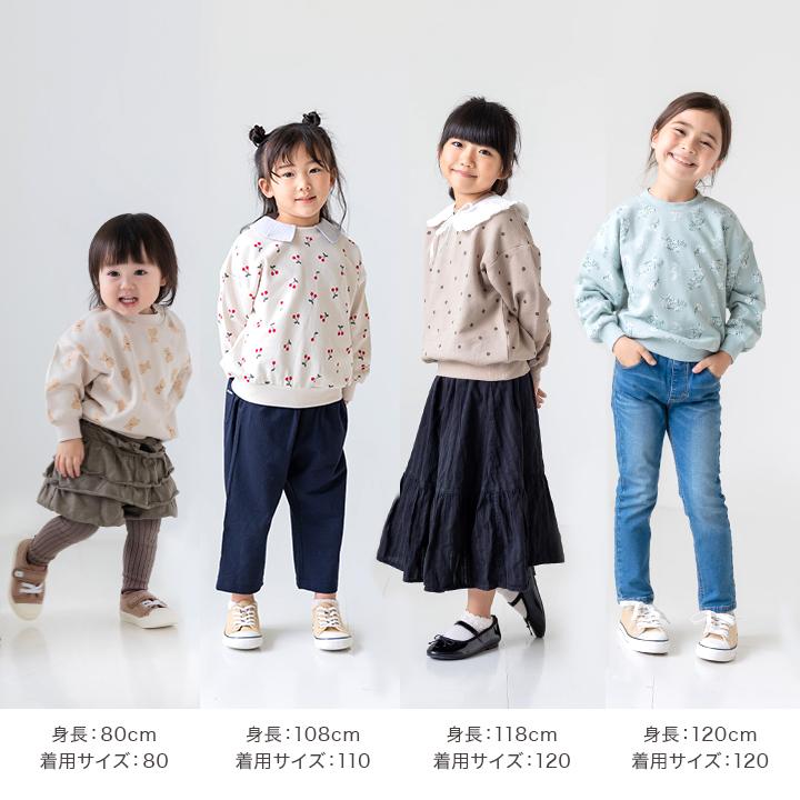 ネコポス送料無料 在庫処分価格 子供服 トレーナー ベビー服 キッズ 長袖 総柄 女の子 裏毛 綿100％ 秋 80 90 100 110 120 130 140cm [M便 1/1]｜chil2｜11