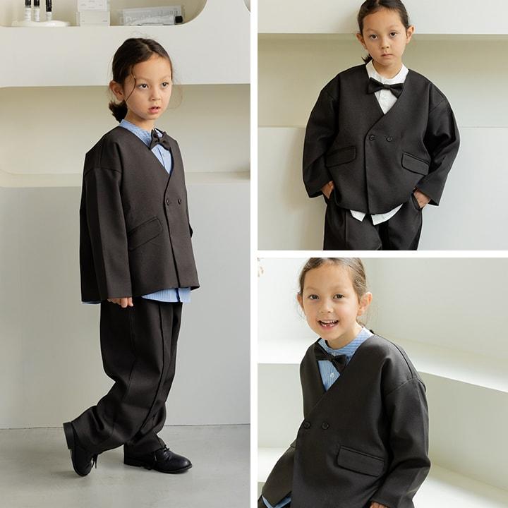 chil2 フォーマル 2点セット スーツ キッズ 子供服 ジャケット ノー
