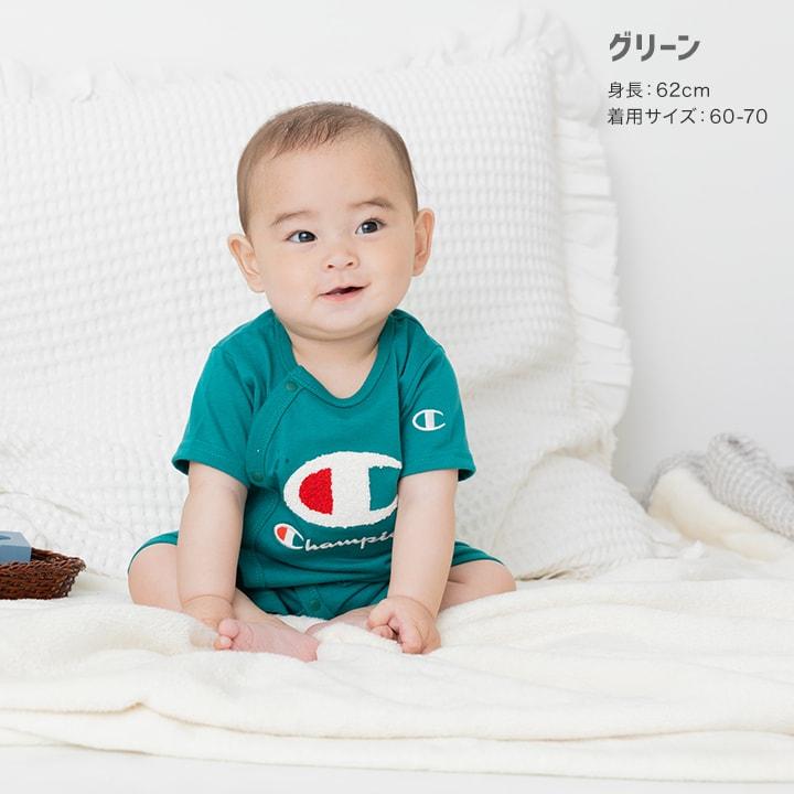Champion（チャンピオン） 半袖 カバーオール ロンパース ベビー服