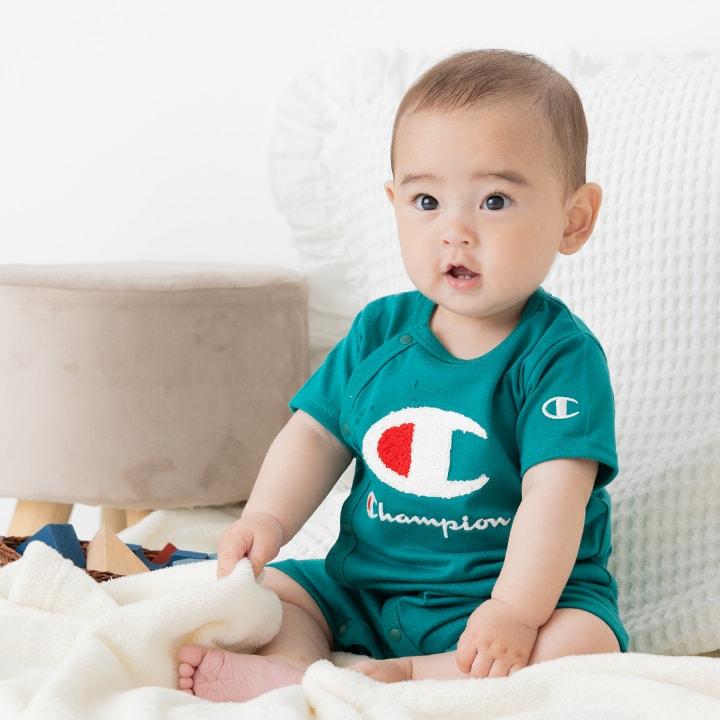 Champion（チャンピオン） 半袖 カバーオール ロンパース ベビー服 