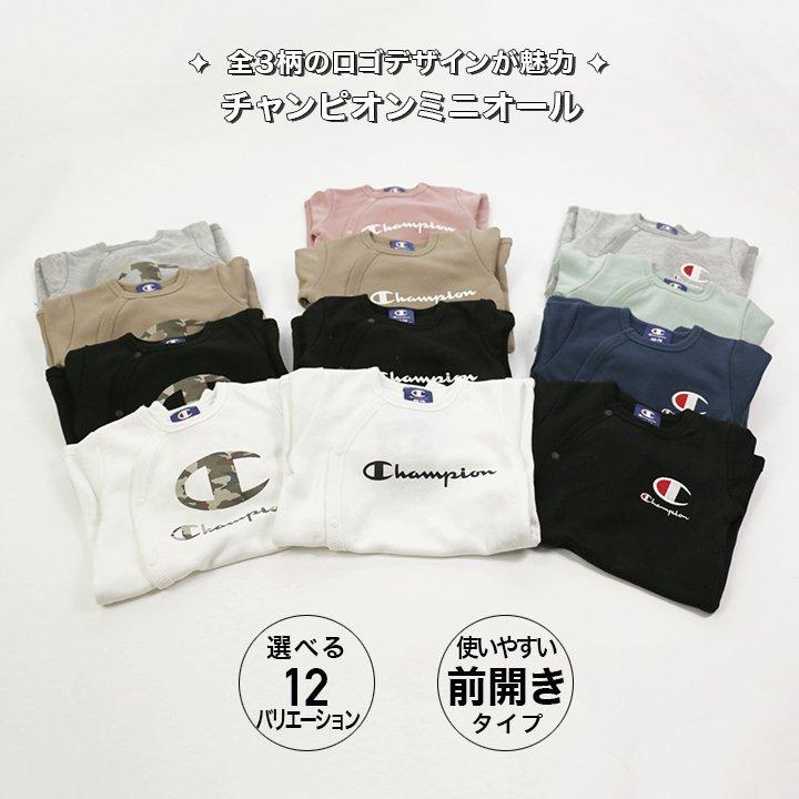 チャンピオン 長袖 ロンパース カバーオール Champion ベビー服 子供服 赤ちゃん ミニオール 肌着 男の子 女の子 ロゴ プリント 秋 M便 1 1 64611181 Chil2 通販 Yahoo ショッピング
