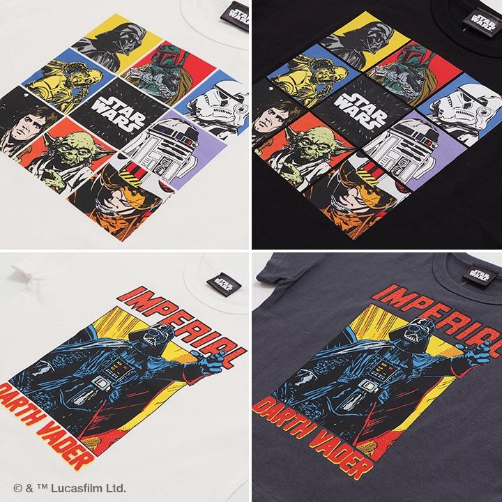 STAR WARS キッズ 半袖 Tシャツ スター・ウォーズ 子供服 ワイド
