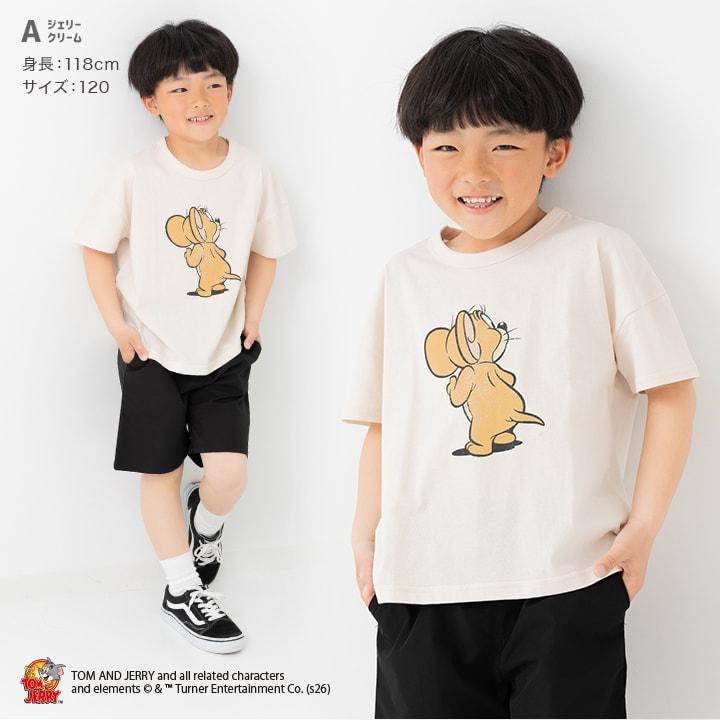 chil2 キッズ トムとジェリー 半袖 Tシャツ ベビー服 子供服 ワイド