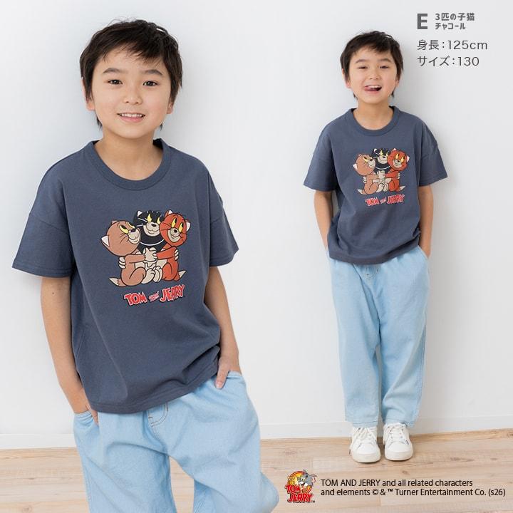chil2 キッズ トムとジェリー 半袖 Tシャツ ベビー服 子供服 ワイド