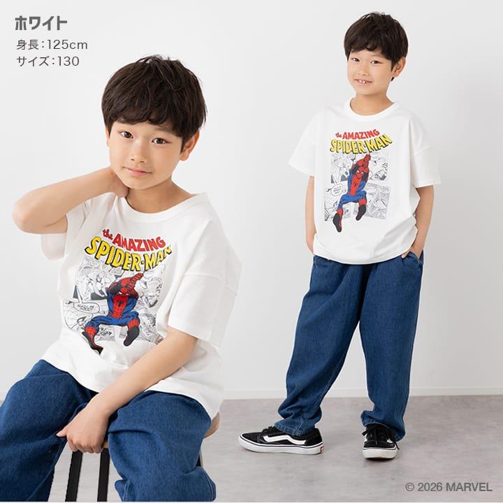 MARVEL（マーベル） キッズ 子供服 キャラクター 半袖 Tシャツ ワイド 