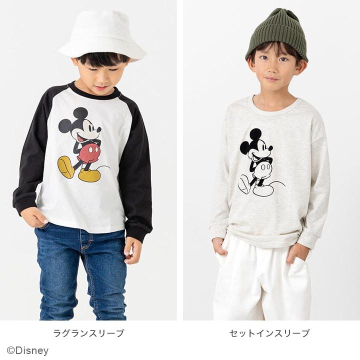 Disney（ディズニー） ミッキーマウス 子供服 キッズ 長袖 Tシャツ