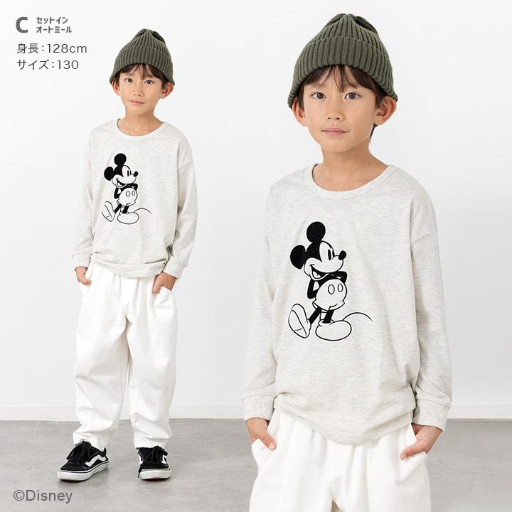 Disney（ディズニー） ミッキーマウス 子供服 キッズ 長袖 Tシャツ