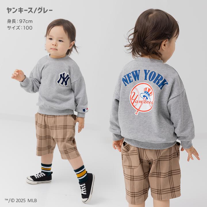 MLB トレーナー キッズ 子供服 ベビー服 男の子 女の子 ロゴ 裏毛 ヤンキース ドジャース パドレス 秋 90 100 110 120 130 140 150 160cm [M便 1/1] | MLB | 10