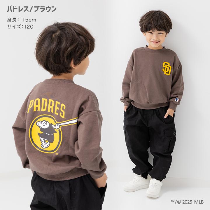 MLB トレーナー キッズ 子供服 ベビー服 男の子 女の子 ロゴ 裏毛 ヤンキース ドジャース パドレス 秋 90 100 110 120 130 140 150 160cm [M便 1/1] | MLB | 12