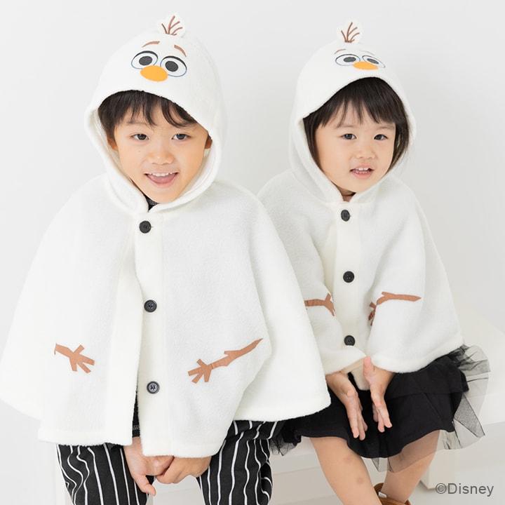 アナと雪の女王 オラフ ポンチョ マント ベビー服 子供服 キッズ