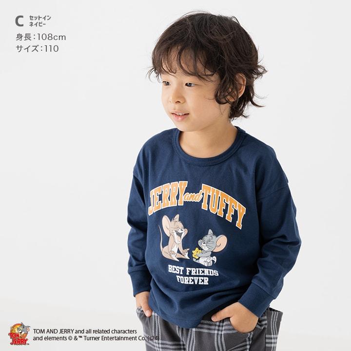 chil2 在庫処分 キッズ 長袖 Tシャツ トムとジェリー ベビー服 chil2 在庫処分 キッズ 長袖 Tシャツ トムとジェリー ベビー服