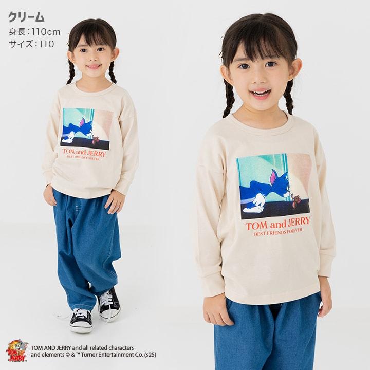 chil2 在庫処分 トムとジェリー キッズ 長袖 Tシャツ べビー服 子供服