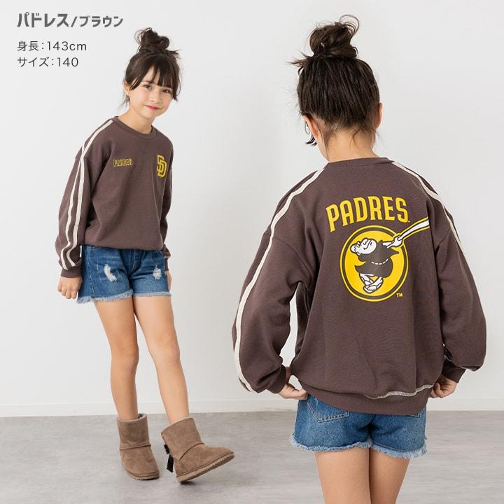 MLB キッズ 子供服 トレーナー スウェット 男の子 ロゴ 刺繍 メジャーリーグ ドジャース ヤンキース パドレス ライン 100 110 120 130 140 150 160cm | MLB | 08