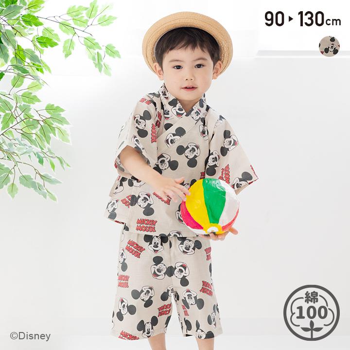 Disney（ディズニー） ミッキーマウス キッズ 甚平セット ベビー服 