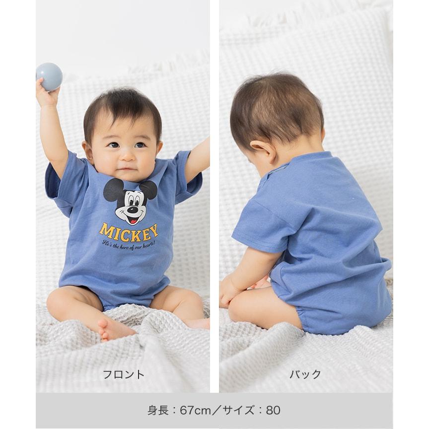 Disney（ディズニー） ミッキーマウス ロンパース カバーオール 半袖