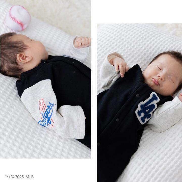 MLB ベビー 新生児 ツーウェイオール ロンパース カバーオール 長袖 メジャーリーグ 男の子 裏毛 ドジャース ヤンキース パドレス 秋 | MLB | 08