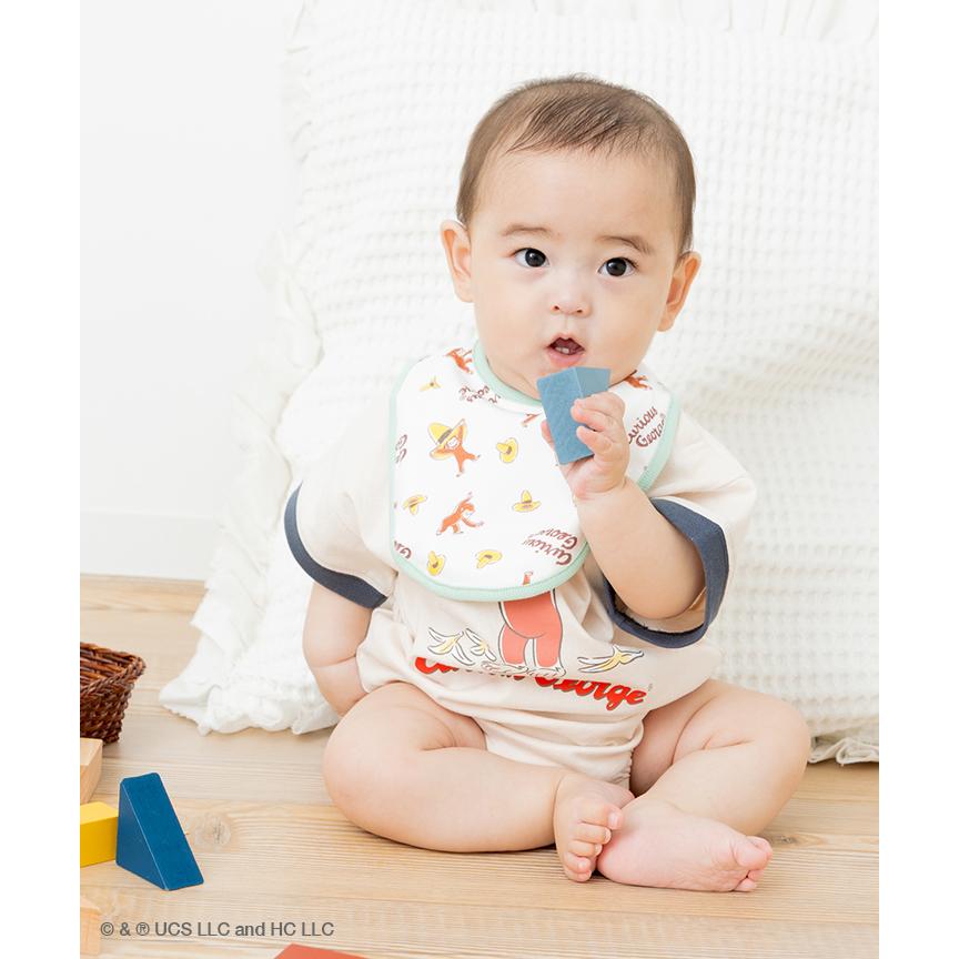 chil2 子供用 おさるのジョージ スタイ 2枚セット ベビー 新生児