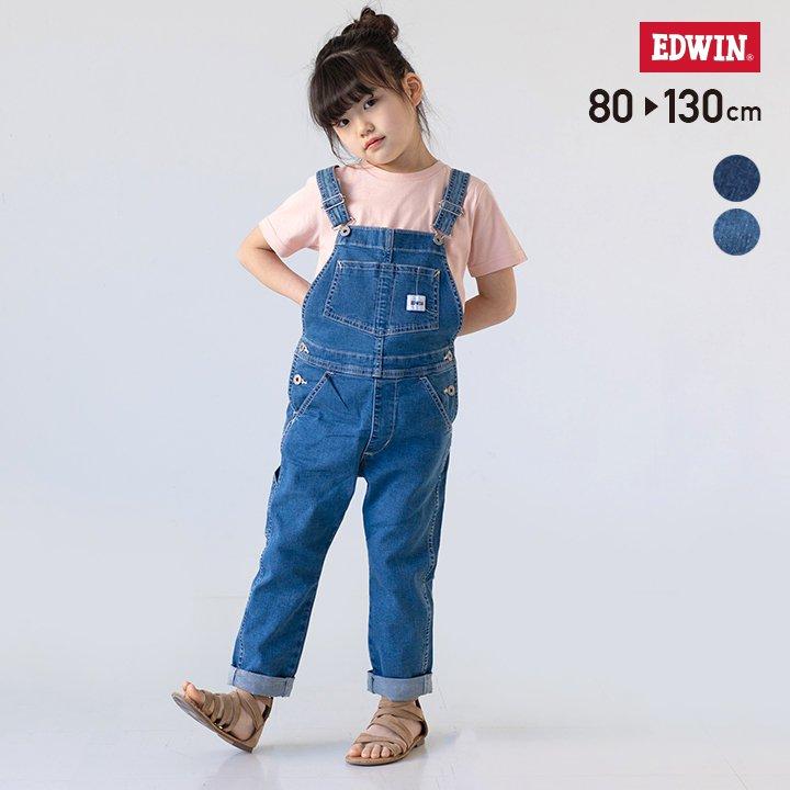 子供服 デニム オーバーオール ベビー服 キッズ エドウイン 男の子 女の子 トップス Edwin 夏 80 90 100 110 1 130cm Etb03a チルドレン通信 通販 Yahoo ショッピング