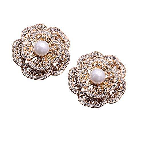 Misaki クリスマス パール フラワー シューズクリップ キラキラ かわいい お花靴飾り ワンタッチ着脱 1足分 シ Beh4941 Chill 通販 Yahoo ショッピング