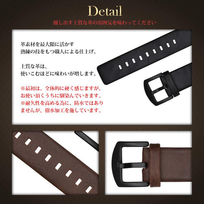 時計ベルト シンプル プレーン 腕時計 ベルト お洒落 メンズ 交換 替えバンド 男性 ビジネス ギフト かっこいい  18mm 20mm 22mm |  | 04