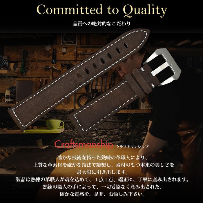 時計ベルト スエード 仕上げ ステッチ 腕時計 ベルト メンズ 交換 替えバンド 男性 ビジネス かっこいい ギフト しぶい  18mm 20mm 22mm |  | 05