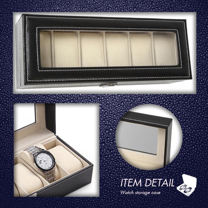 腕時計ケース ブラック 3本 時計 ケース 観賞用 時計 ウォッチボックス 腕時計 ボックス 黒 おしゃれ ディスプレイ watch 男前 収納 コレクション |  | 06