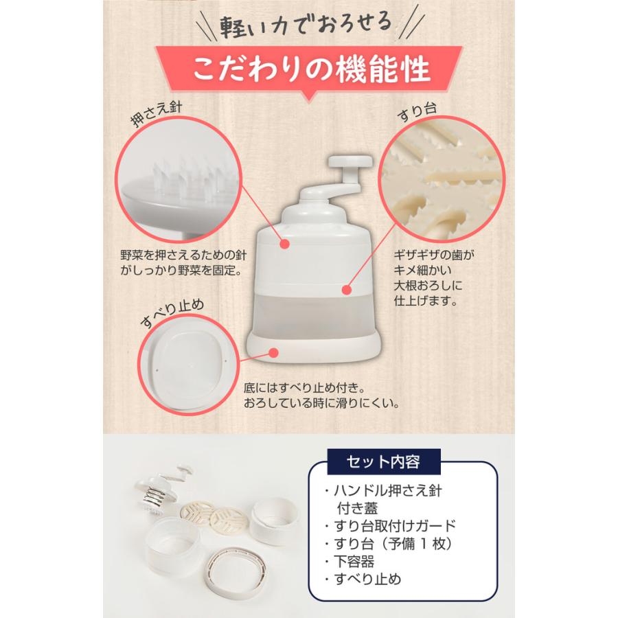 くるくる大根おろし器 大根おろし器 大根おろし : chillin - 通販