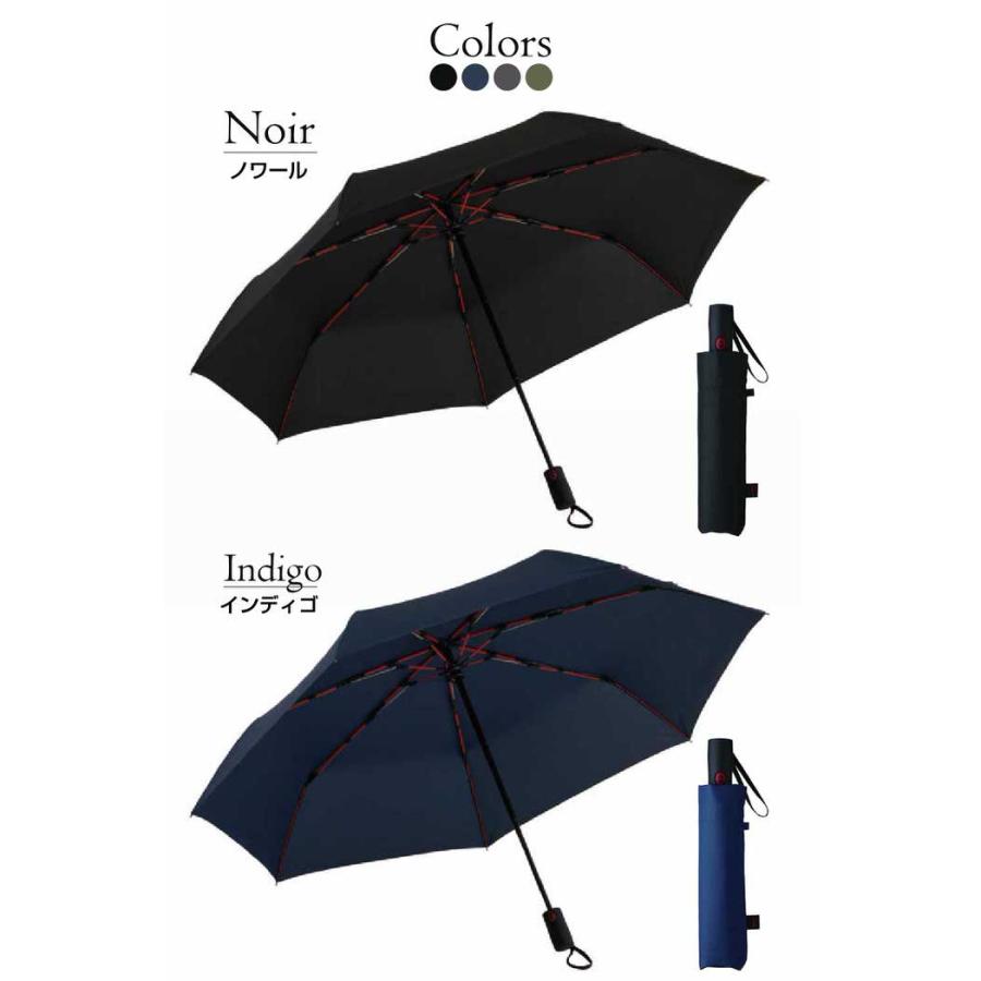 ストレングスミニ AUTO R 大きい 折りたたみ傘 丈夫 大きめ 強風 自動 頑丈 雨傘 グラスファイバー ボタン式  通勤 |  | 08