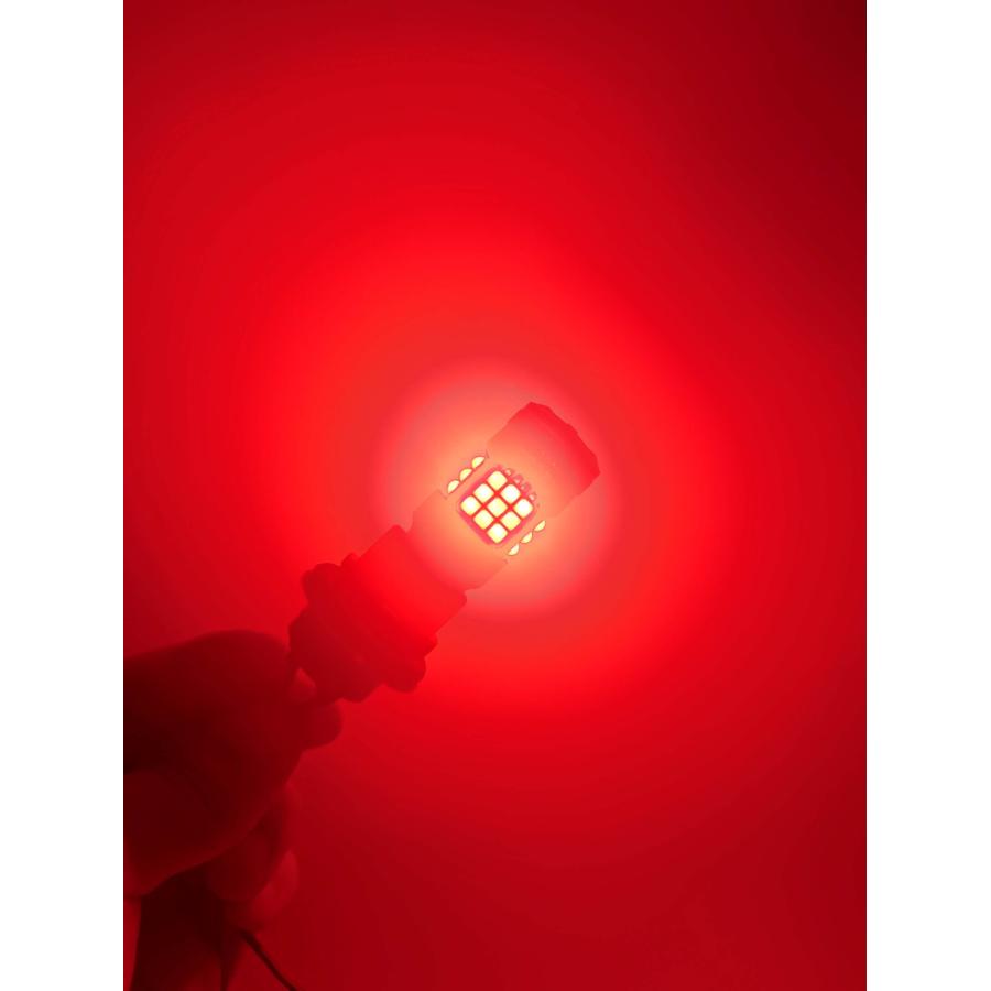 LED S25 レッド【6000LM】超絶爆光 テールランプ などに ポン付け