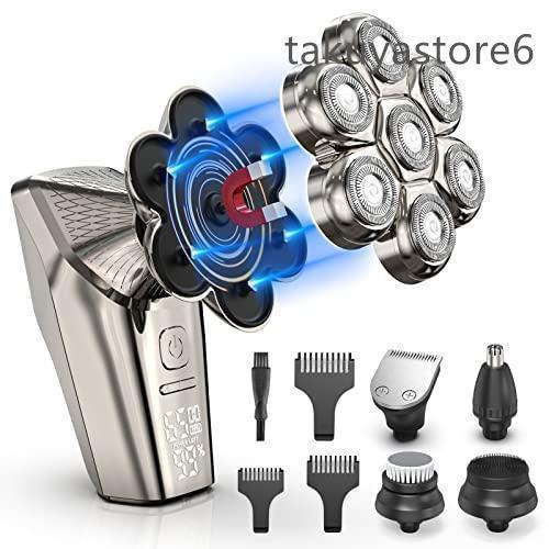 電気シェーバスキンヘッド用シェーバー スキンヘッド シェーバー Beedove 7D 磁気インターフェース式 スキンヘッド用電気シェーバー メンズシェーバー の商品画像