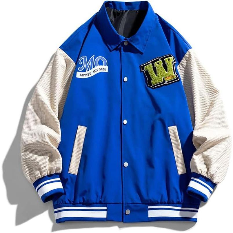 スタジャン ビッグシルエット 折り襟 ブルゾン M~8XL ジャケット スタジャン ビッグシルエット 折り襟 ブルゾン M~8XL ジャケット