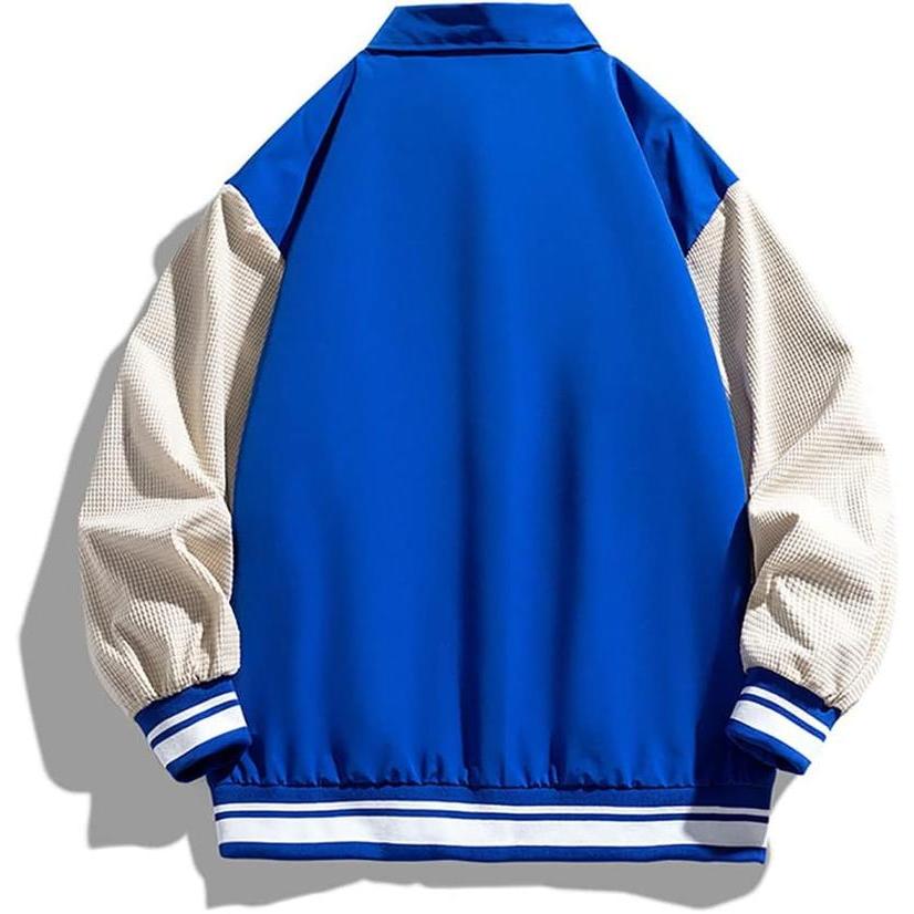 スタジャン ビッグシルエット 折り襟 ブルゾン M~8XL ジャケット スタジャン ビッグシルエット 折り襟 ブルゾン M~8XL ジャケット