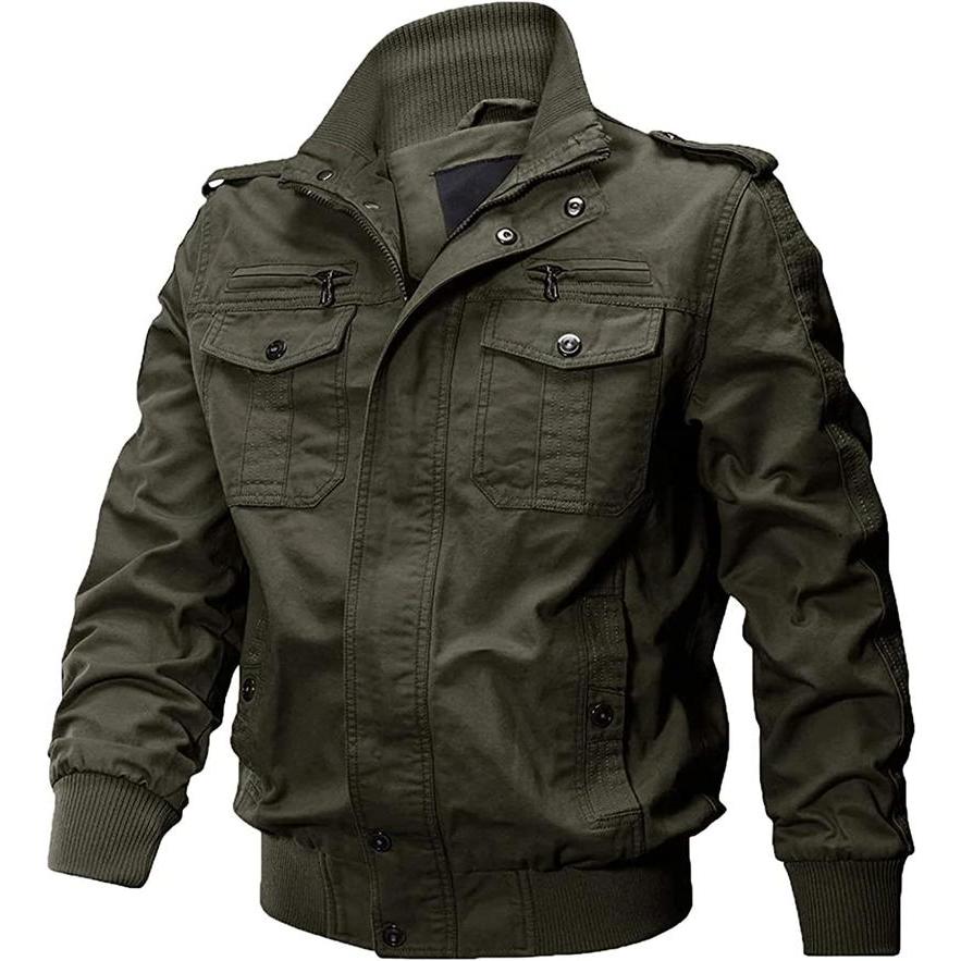 カーゴジャケット カジュアル メンズ ジャンパー ミリタリー 上着 作業  