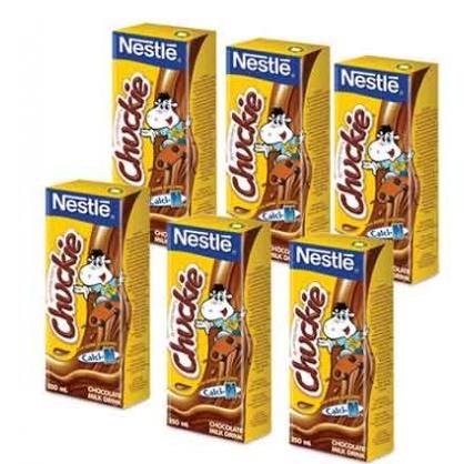 NESTLE CHUCKIE CHOCOLAIT DRINK Nestle CHOCOLATE 超定番 250mlx6pcs チョコレートドリング 賞味期限2022年1月13日 流行のアイテム MILK
